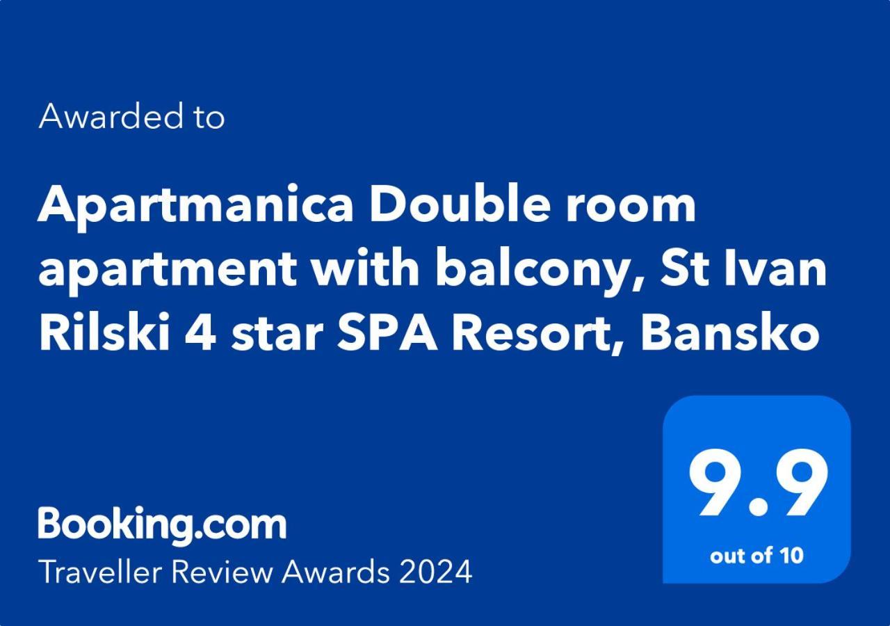 Apartmanica Double Room Apartment 101-12, Big Terrace, St Ivan Rilski 4 Star Spa Resort, Банско Екстериор снимка