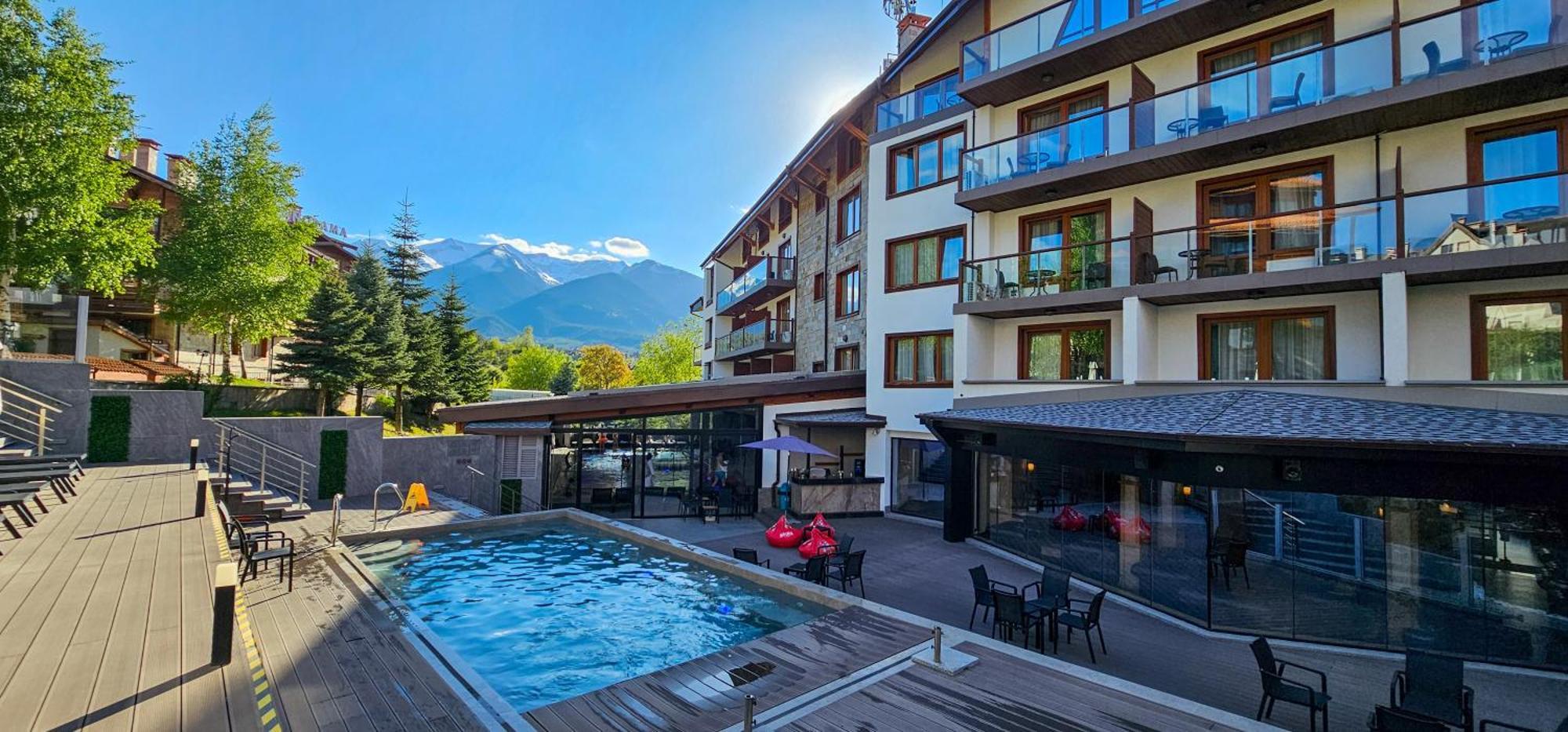 Apartmanica Double Room Apartment 101-12, Big Terrace, St Ivan Rilski 4 Star Spa Resort, Банско Екстериор снимка